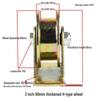 Steel Pulley with Bracket: V, U, H-Type Guide Rail Wheel for Sliding Doors