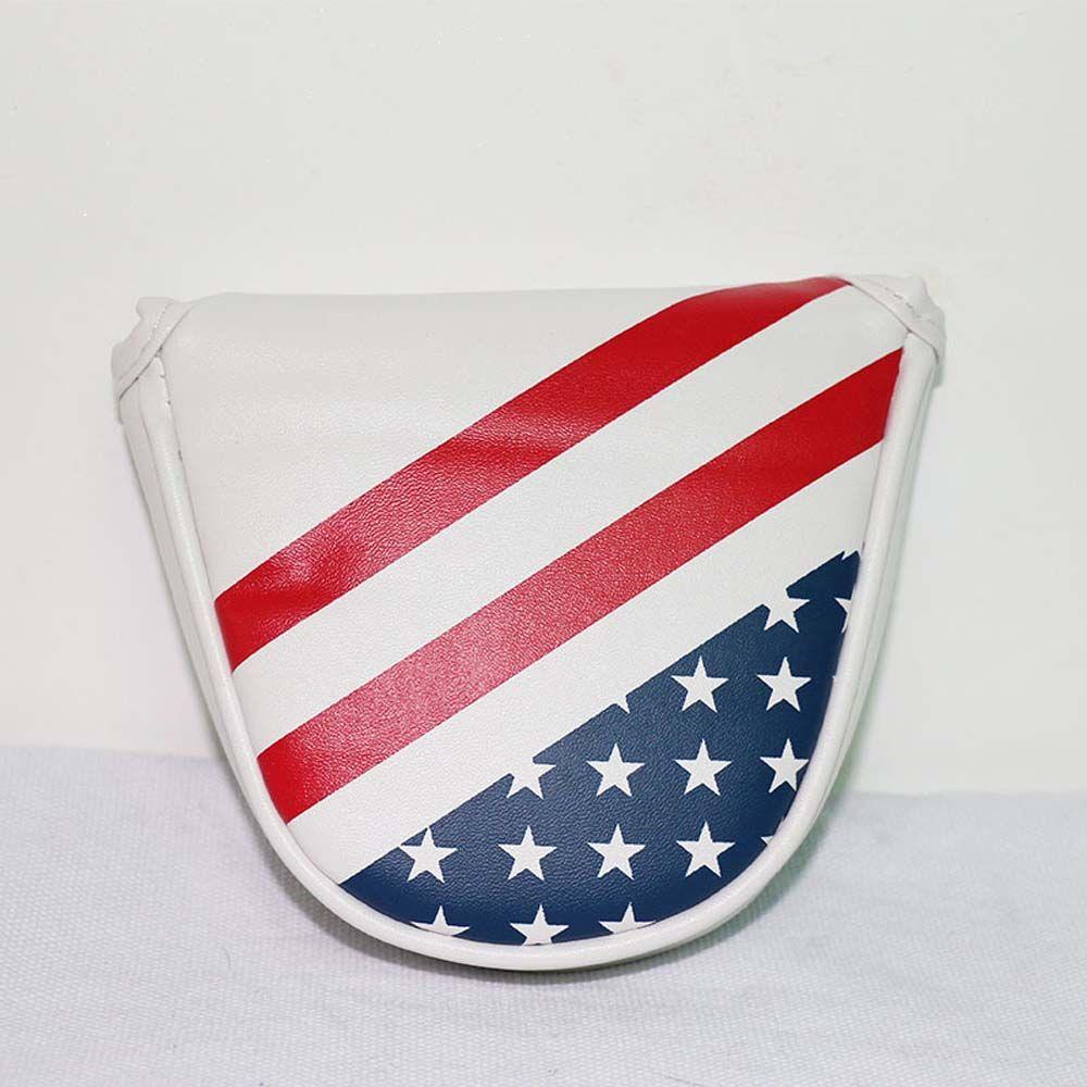 Putter Cover PU Leather Golf Head Cover Putter Headcover Golf Club Cover Golf Mallet Putter Cover