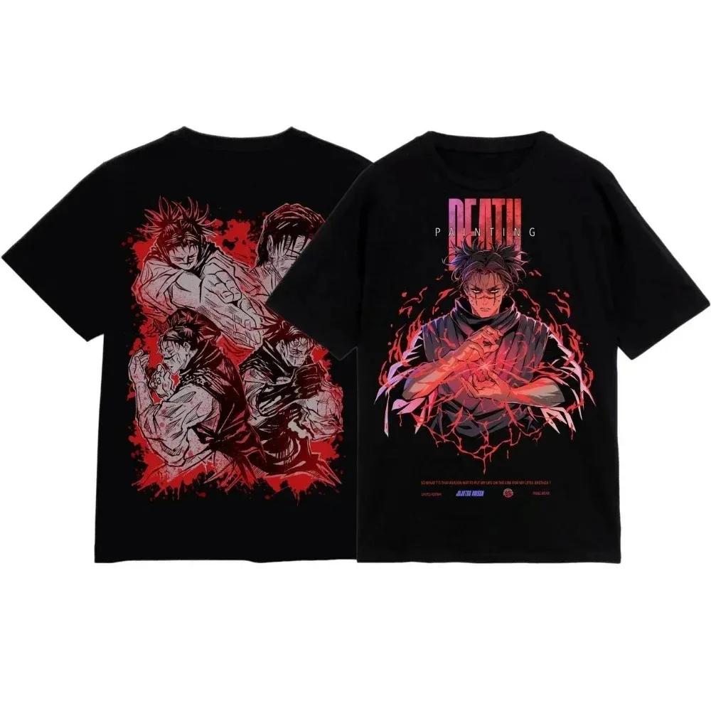 

Japan Classic Hot-blood Anime Jujutsu Kaisen Graphic Print TShirt Oversize Men Women Loose Casual Streetwear Hip Hop Fashion Tee 4XL
