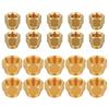 10Pcs Brass Flares Nuts Copper Pipe Extension Joint Connectors Replacement Flares Tube Fittings Easy To Installation
