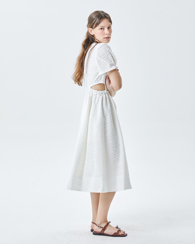 Lebeun Cutout White Dress