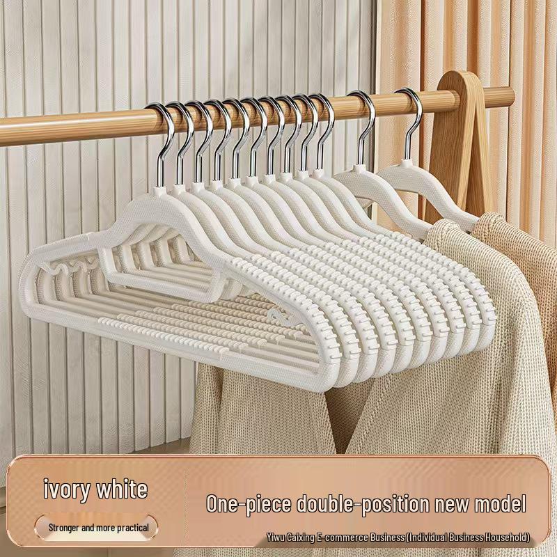 

Пластиковая вешалка с двумя прорезями и противоскользящим покрытием, с поддержкой плеч для сушки одежды