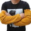 Leather Welding Arm Guards Sleeves Flameproof with Heat Resistant Properties for Metal Workers Metalwork Mechanics 2pcs