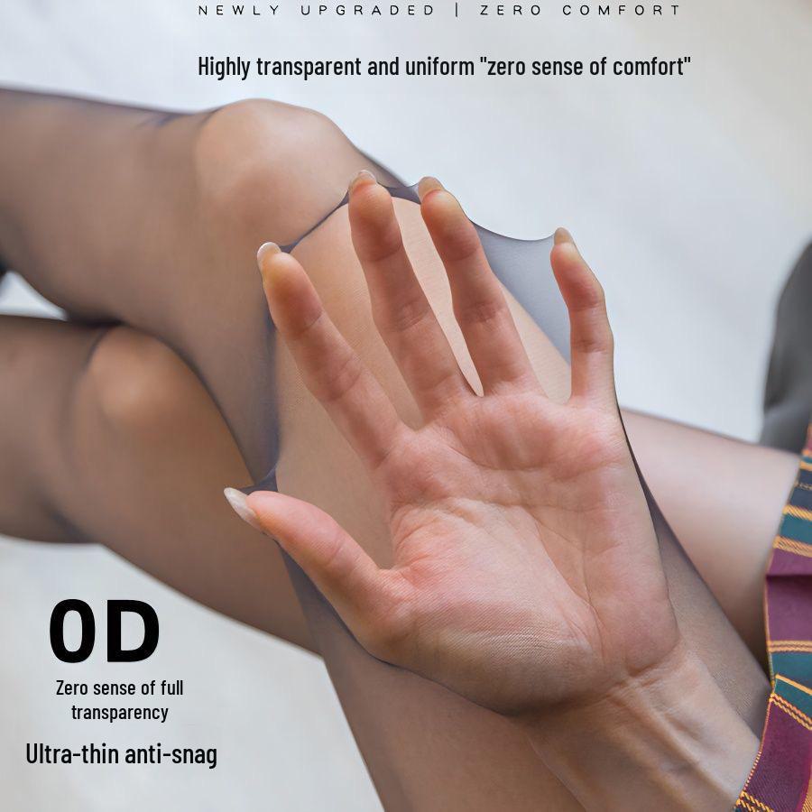 Ultra-Thin Black Pantyhose: Transparent, Anti-Hook, Nude-Toe, Sexy Silk