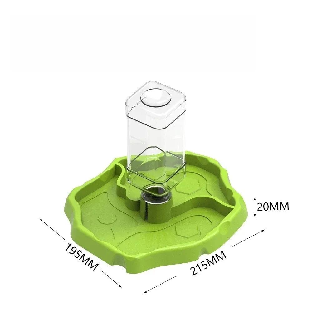New Removable Reptile Feeder Easy-Clean Shallow Turtle Feeding Dish Non-Tip Large Capacity Small Pet Bowl Pet Supplies