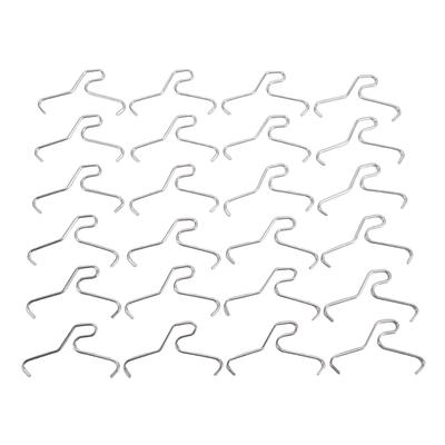 24pcs Brick Hook Multi Purpose Stainless Steel No Drill Brick Clamps for Hanging Xmas Wreaths Lights Decorations