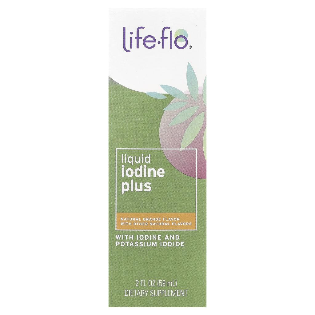Life-flo Liquid Iodine Plus, Natural Orange Flavor, 59Ml (2 Fl Oz)