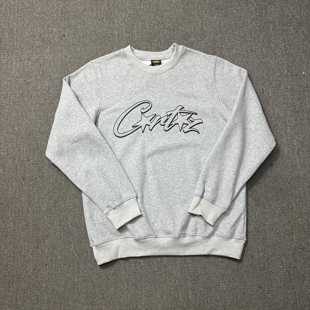 Alcatraz CORTEIZ Classic Alphabet Print Crew Neck Sweater Loose Casual Men's and Women's Couples Long Sleeve Hoodie
