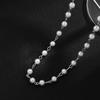 Small Imitation Pearl Beads Chain Short Choker Necklace for Men Trendy Beaded Chain Necklace on Neck 2026 Fashion Jewelry Collar