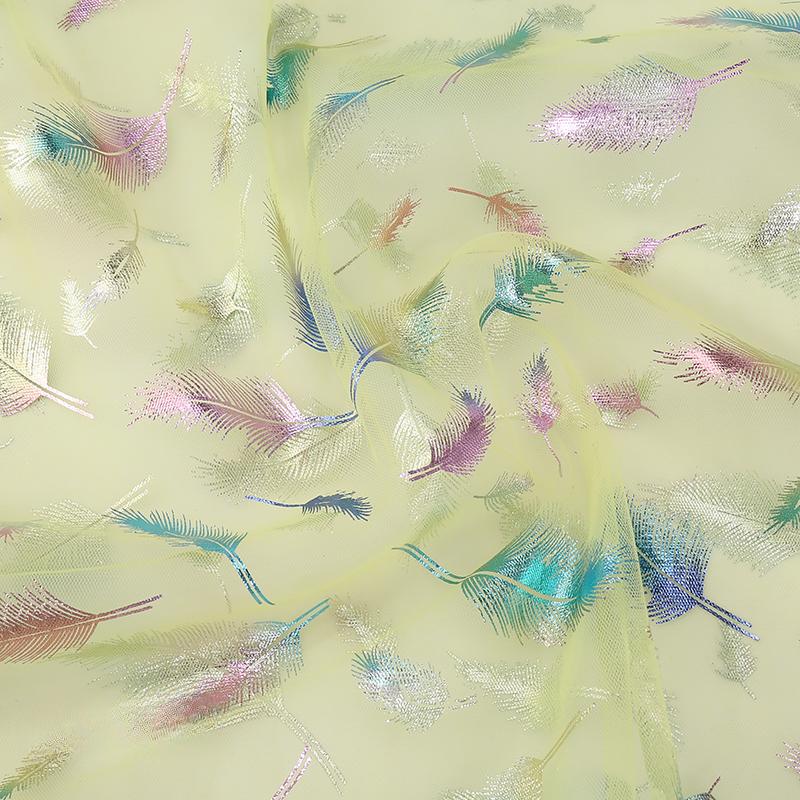 100x150cm Fancy Feather Butterfly Gauze Wedding Dress Shampooy Skirt Gauze Stage Costume Fabric Background Decorative Foil Gauze