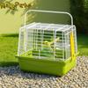 Removable Portable Bird Cage Bite Resistant Durable Bird Transport Cage with Handle with Standing Pole Bird Carrier Bag Camp