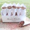 Wedding Supplies Confetti Cone Holder Kraft Paper Stand Box Confetti Cone Tray Wedding Party