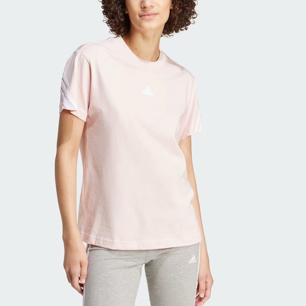 Adidas Womens Future Icons 3-Stripes T-Shirt Sandy Pink Women Streetwear IW5264
