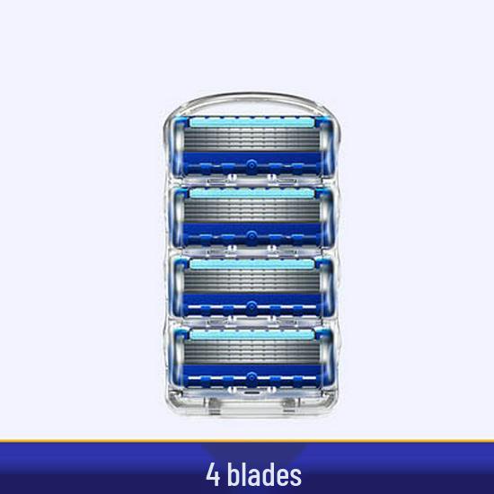 2025 Men s 5-Blade Manual Razor with Universal Blade Head 4 головы/ручки отсутствует
