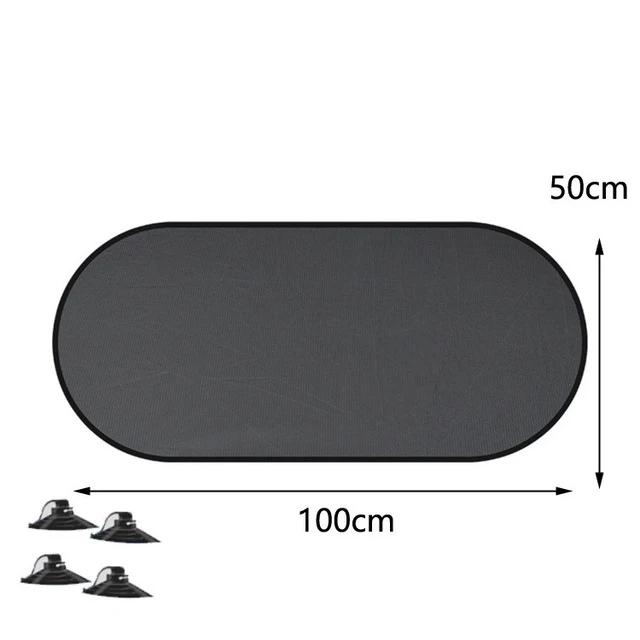 Car Sun Shade UV Protection Folding Auto Rear Window Sunshade 100x50cm Universal Mesh Back Window Visor with Suction Cups