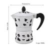 Milk Cow Color Moka Pot Aluminum Coffee Pot Coffee Maker For Home Cafe Outdoor Activities Camping