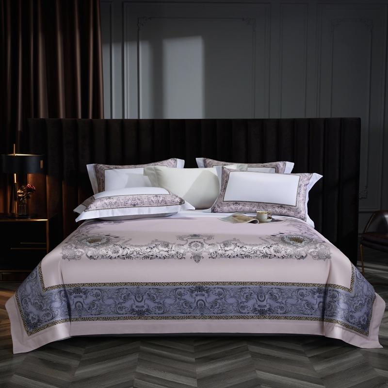 High 140 count long staple coton four piece set al coton digital printing four piece set Soft Nice Warm Durable