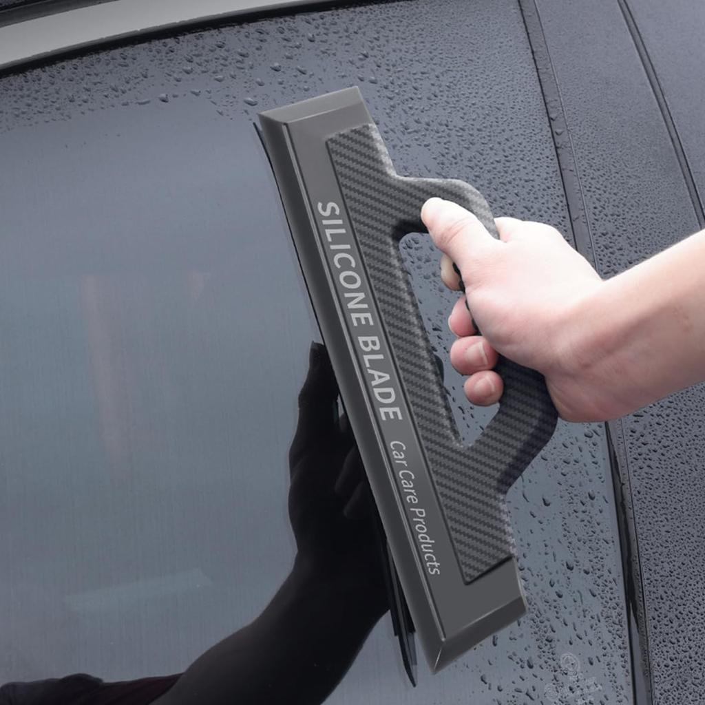 Silicone Blade Car Care Products Water Wiper Flexible Handle for Vehicle Surface Drying and Cleaning Tool