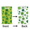 10pcs St.Patrick's Day Lucky Clover Snack cookies Gift Bag 2025 Birthday Party DIY Disposable Plastic Decorative Tote Bag
