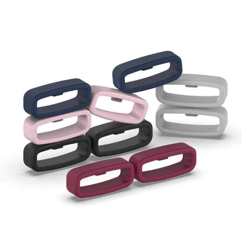 Smartwatch Strap Retainer Replacement Silicone Fastener Ring 18mm / 20mm / 22mm Wristband Keeper Holder Belt Loops 10pcs
