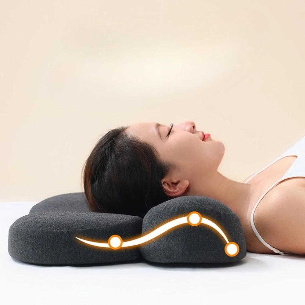 Traction Cervical Pillow Slow Rebound Memory Pillows and Multi-function Sleeping Artifact Neck Spine Anti Tractions Neck Pillow