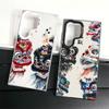 Lion Dance Ink Wash Shockproof Phone Case for Samsung Galaxy S26 Edge S25 Ultra S24 FE S23 Plus S21 Cover Anti Fall Fundas