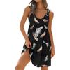 Women's Casual Daily Dating Outing Fashion Print Basic Sleeveless Loose Dress Bohemian Beach Dress Sleeveless Dress
