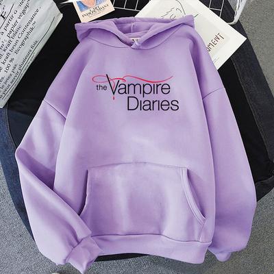 New The Vampire Diaries Print Hoodie Femei Bărbați Casual Topuri Toamnă și Iarnă Hanorac cu mânecă lungă Pulover Harajuku