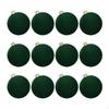 12 Pieces - Ornaments, Flocked Christmas Decoration, Shatter Decorative Balls