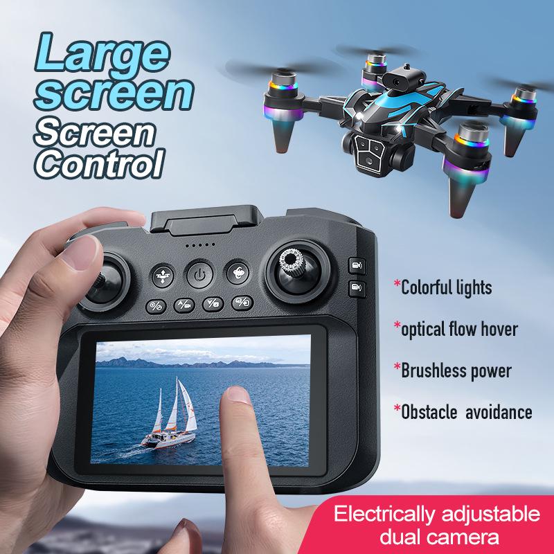 Crossk12max Brushless Drone with HD Camera, Obstacle Avoidance, Optical Flow, and Lights for Aerial Photography