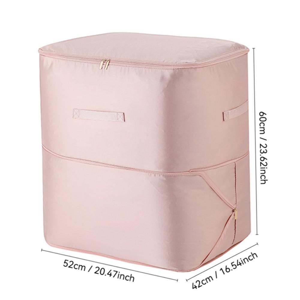 

Foldable Self Compression Organizer Clothes Sorting Portable Compressible Bags Large Capacity Down Coat Storage Packing Cubes 54-42-60cm розовый