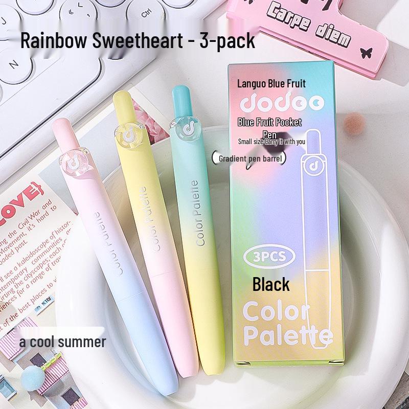 

Синяя ручка-гель мини с нажимным механизмом Фруктовый пузырь - Портативная студенческая карманная ручка высокой ценности 0.5mm/CS Tip