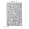 2PCS 3D Embossed Floral Nail Art Stickers Spring Summer Self-Adhesive Nail Decals