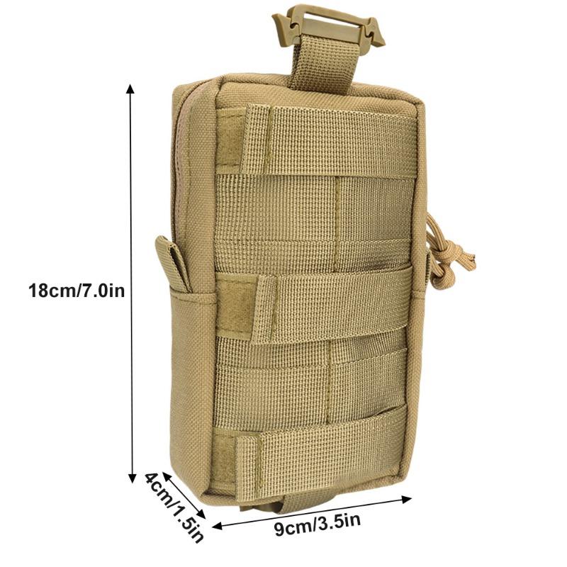 1pcs Outdoor Molle Waist Bag for Trekking,Tactical Belt Organizer with Phone Holster and Molle Pouches,Waterproof Camping Pack