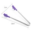 Innovative Small Palm Silicone Tongs Stainless Steel Ice Tongs Mini Food Grade Silicone Food Tongs Orange Gloves