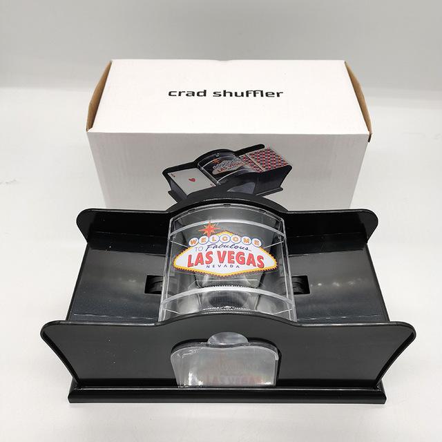 Manual Card Shuffler for Poker Game 2 Decks Playing Card Shuffler Home Portable Handheld Mixer for Board Game Casino Party