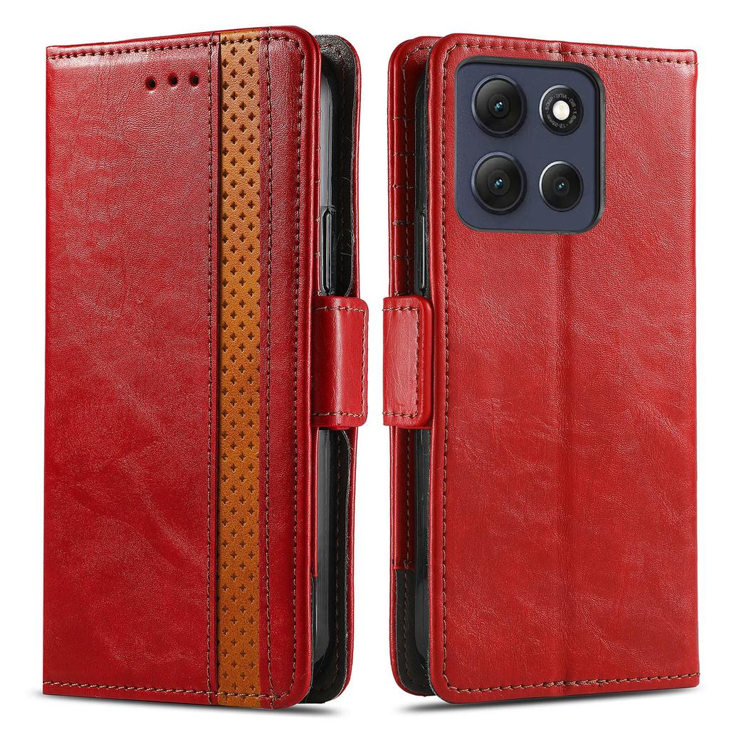 CASENEO For Motorola Moto G86 Power 5G Phone Cases PU Leather Cover Stand with RFID Blocking Wallet