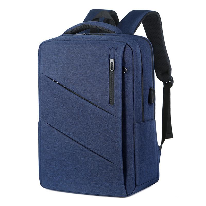 Multi-layer Business Laptop Bag USB Charging Backpack Men's Trendy Hot-selling Simple School Bag