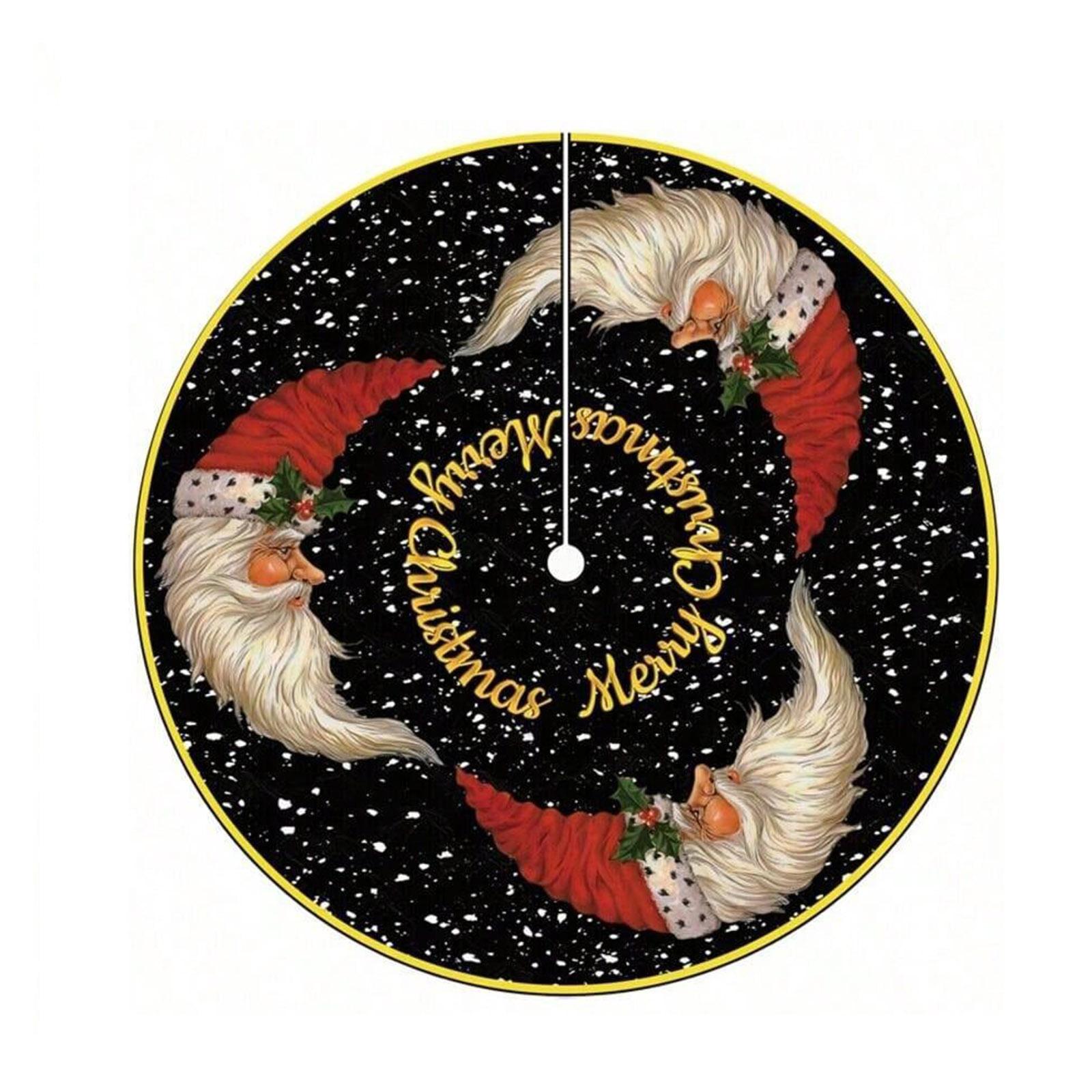 

Ковер для внутреннего и наружного украшения пола, рождественская атмосфера, юбка для елки One Size