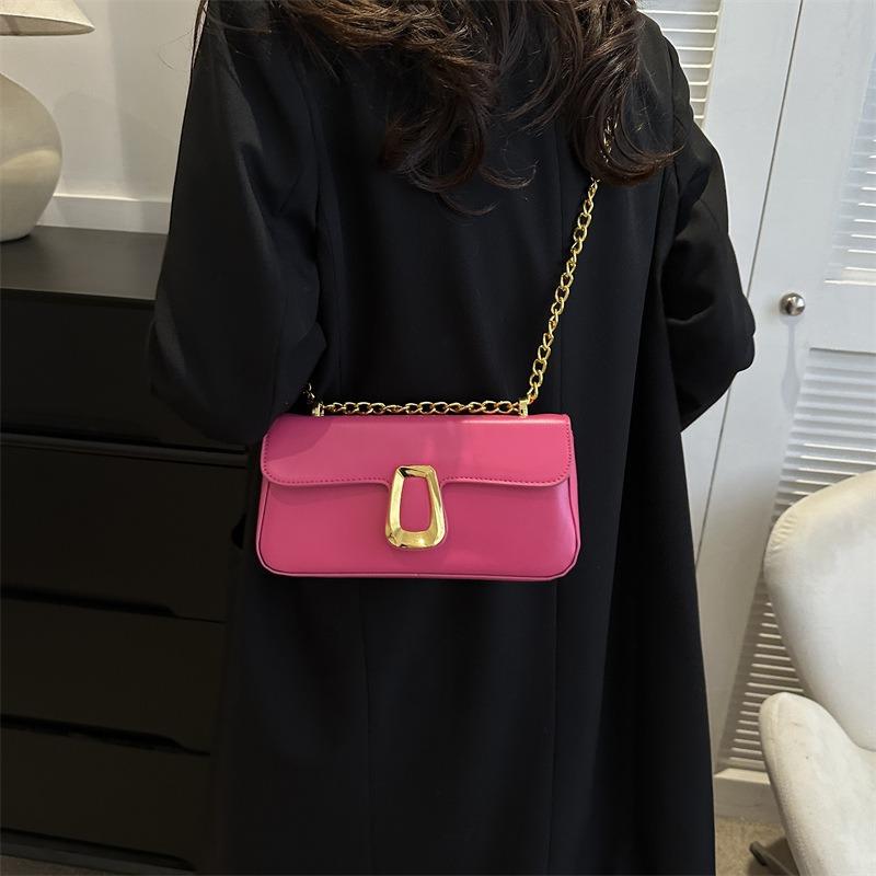Fashion chain small square bag women's new trend simple shoulder bag casual personality women's messenger bag bag