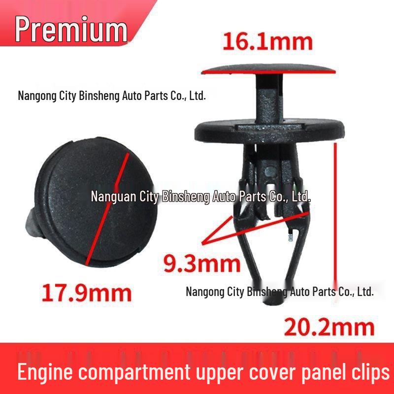 11589290: Compatible with Chevrolet, Buick, GMC Bumper Wheel Mudguard Push-Type Fastener Clip.