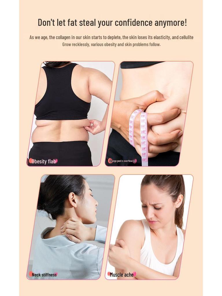 International Multifunctional EMS Meridian Massager - Multi-frequency Vibration, Heating, Fat Burning Beauty Brush.