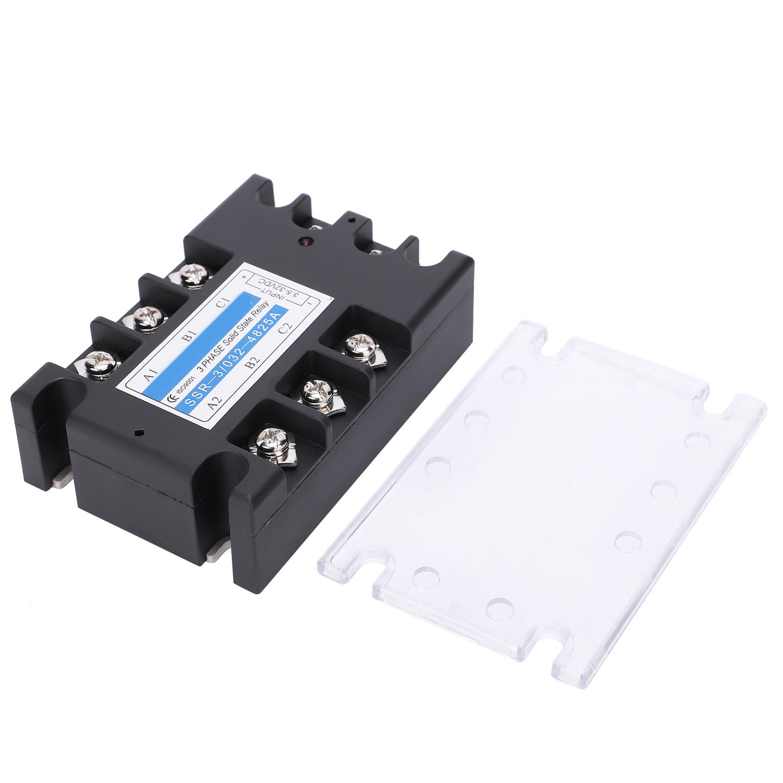 

3 Phase SSR DC Control AC 480V 25A Solid State Relay Industrial Equipment SSR30324825A