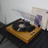 Retro Vinyl Record Player LP Turntable Portable Record Player Vintage Gramophone 3 Speed BT5.0 Wireless Speakers Line