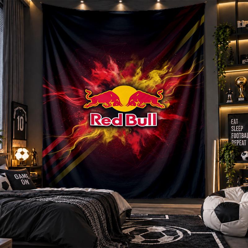 Wandbehang Tapisserie Red Bull Racing Drucktuch für Wohnzimmer Schlafzimmer Heimdekoration
