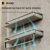 Wall-Mounted Aluminum Multi-Layer Seasoning Rack with Punch-Free Installation
