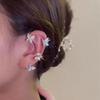 Women Butterfly Earrings Fashion Zircon Ear Hook Clip-On Cartilage Non-Pierced Earrings