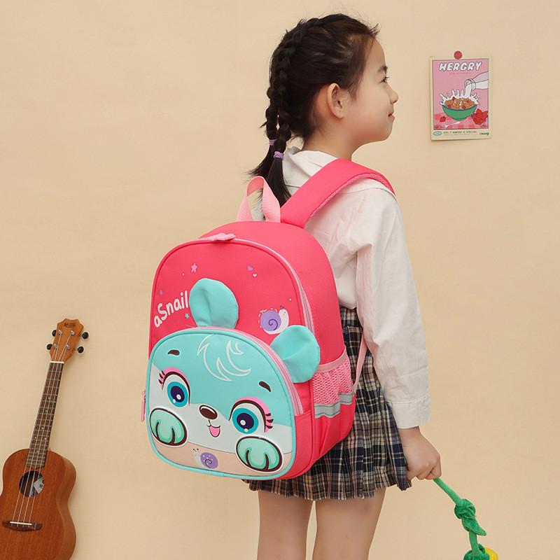Adorable Cartoon Print Kids Backpack With Breathable Lightweight Design For School