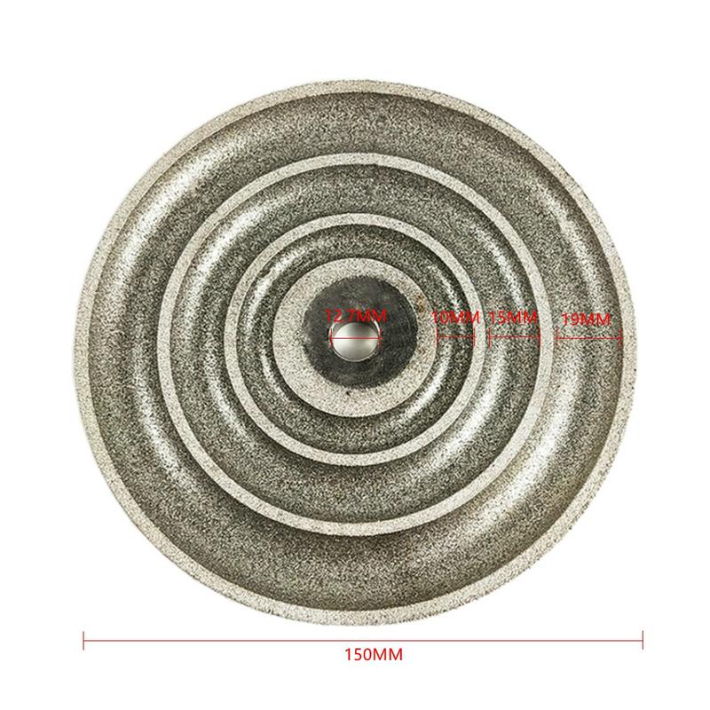 Egg Noodle Ring Surface Gem Machine Molding Disc Diameter 150MM Aperture 12.7MM Jade 3 Slot Grinding Disc Polishing Wheel