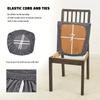 1/2/4/6Pc Jacquard Waterproof Chair Cover Slipcover For Dining Room ,Chair Seat Cover For Wedding Banquet Office Chair Protector